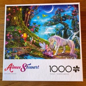 Buffalo Games 1,000 piece puzzle Aimee Stewart Unicorn Haven